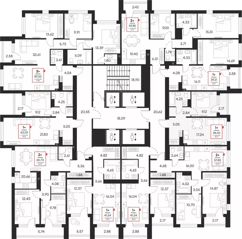 1-к кв. Ханты-Мансийский АО, Сургут 37-й мкр,  (43.09 м) - Фото 1