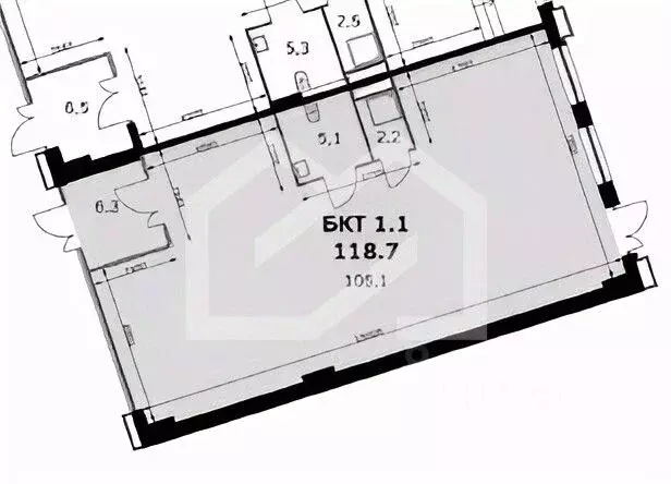 Помещение свободного назначения в Москва Сидней Сити жилой комплекс, ... - Фото 2