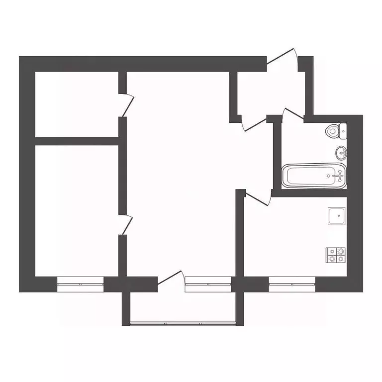 2-к кв. Тульская область, Тула ул. Дмитрия Ульянова, 3 (42.5 м) - Фото 2