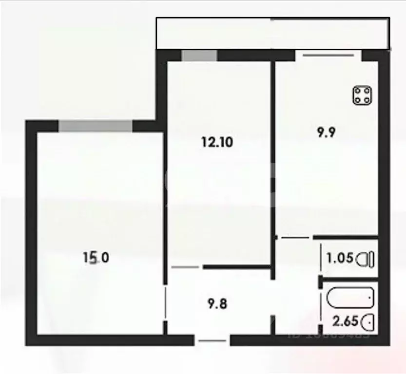 2-к кв. Липецкая область, Липецк ул. Сергея Казьмина, 4 (51.1 м) - Фото 2