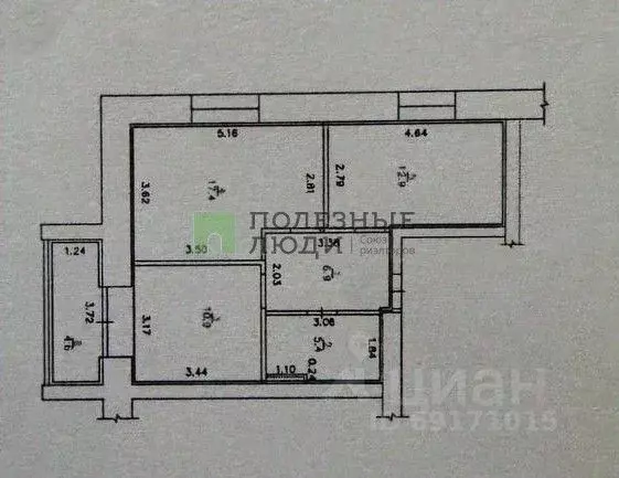 2-к кв. Орловская область, Орел ул. Латышских Стрелков, 52 (53.5 м) - Фото 1