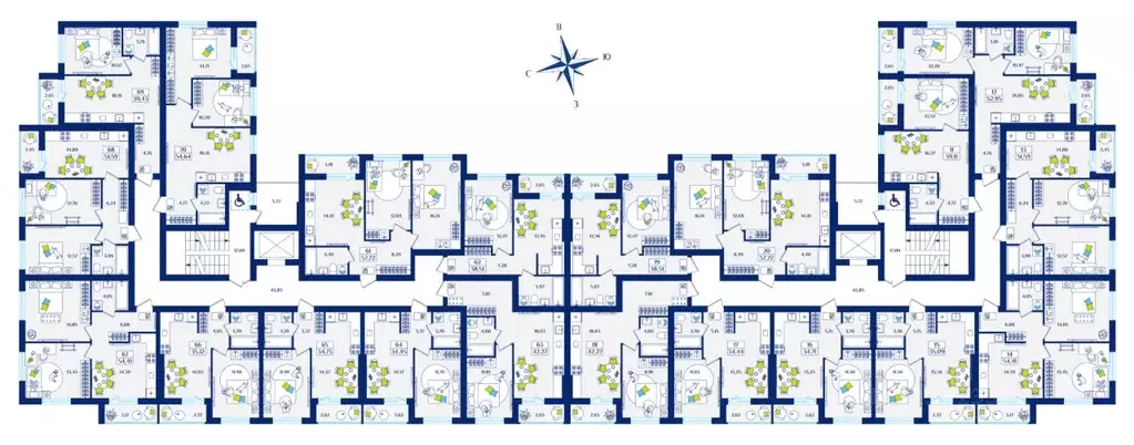 1-к кв. Калининградская область, Зеленоградск  (39.43 м) - Фото 2