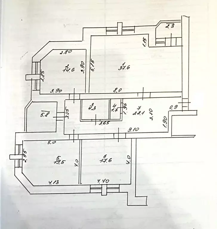 3-к кв. Татарстан, Казань ул. Рихарда Зорге, 37 (123.0 м) - Фото 2