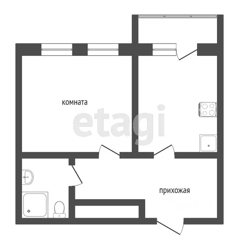 1-к кв. Ростовская область, Ростов-на-Дону 2-я Баррикадная ул., 26/3 ... - Фото 1