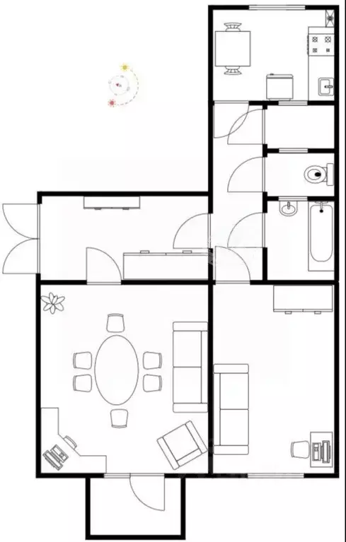 2-к кв. Ростовская область, Таганрог Восточная ул., 41 (52.9 м) - Фото 2