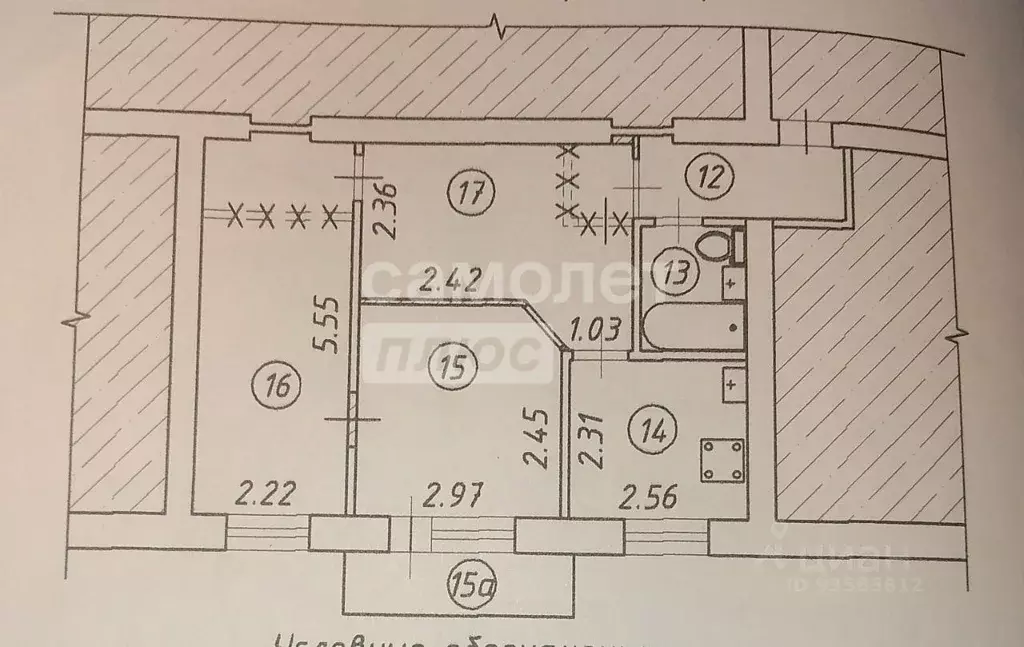 2-к кв. Курская область, Курск Резиновая ул., 9 (44.2 м) - Фото 1