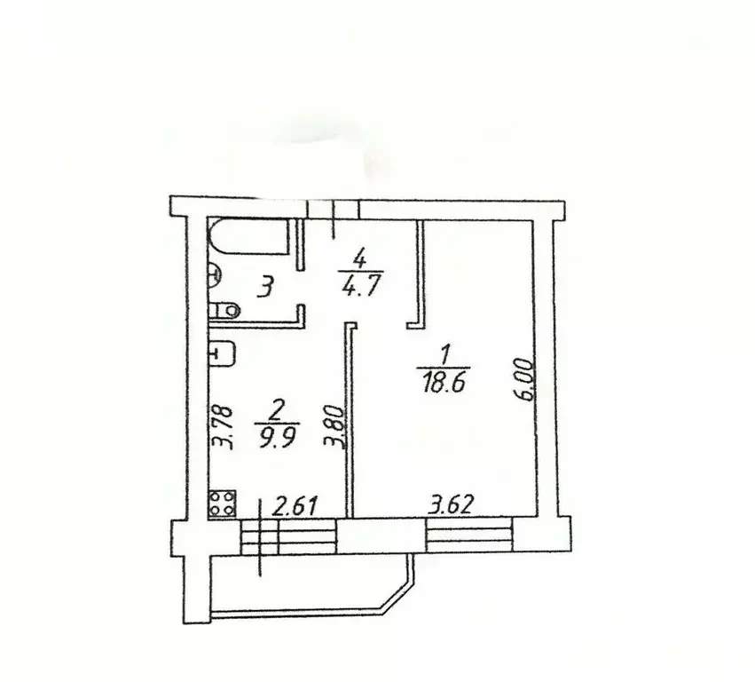 1-к кв. Вологодская область, Вологда Фрязиновская ул., 29 (39.0 м) - Фото 1