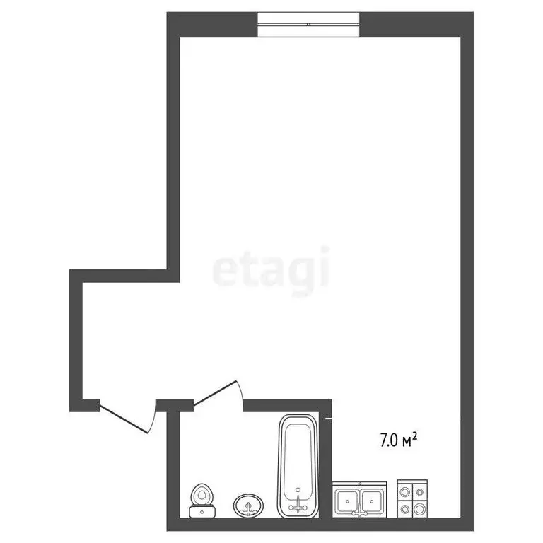 Квартира-студия: Нальчик, Эльбрусская улица, 17 (29.9 м) - Фото 1