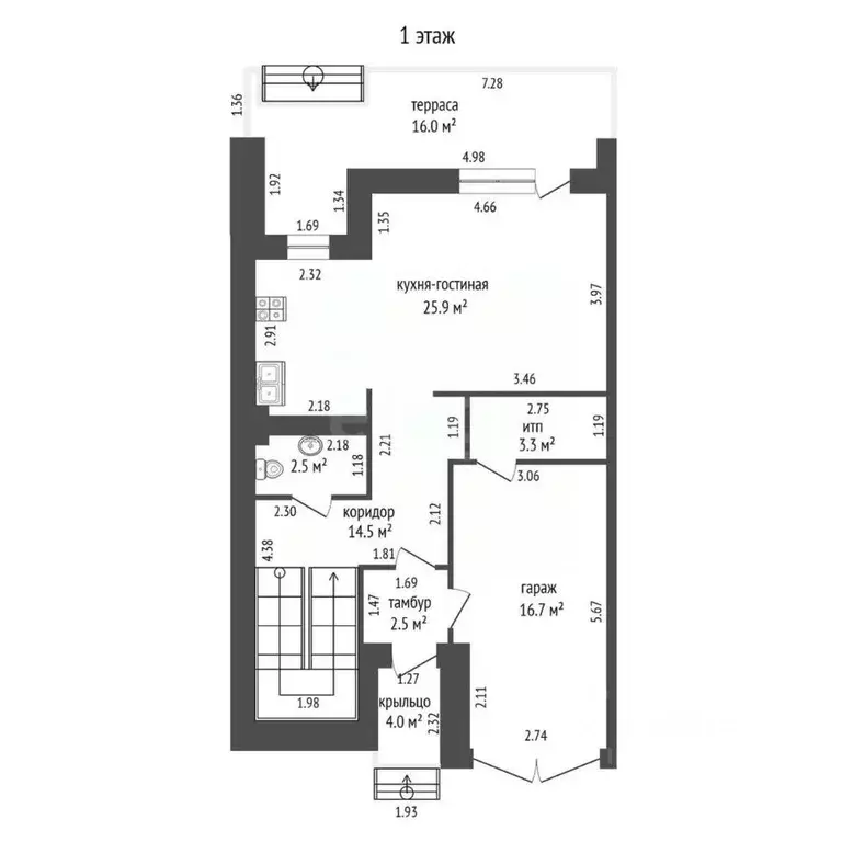 Таунхаус в Ямало-Ненецкий АО, Ноябрьск Уренгойская ул., 4А (153 м) - Фото 2