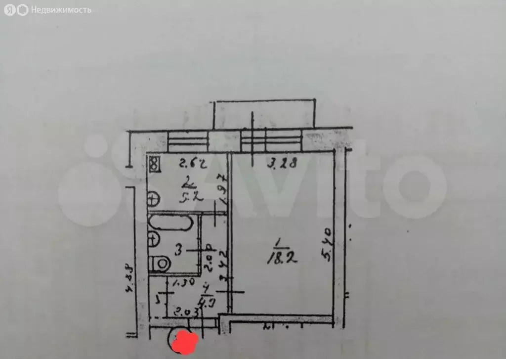 1-комнатная квартира: Йошкар-Ола, улица Клары Цеткин, 8 (32 м) - Фото 1