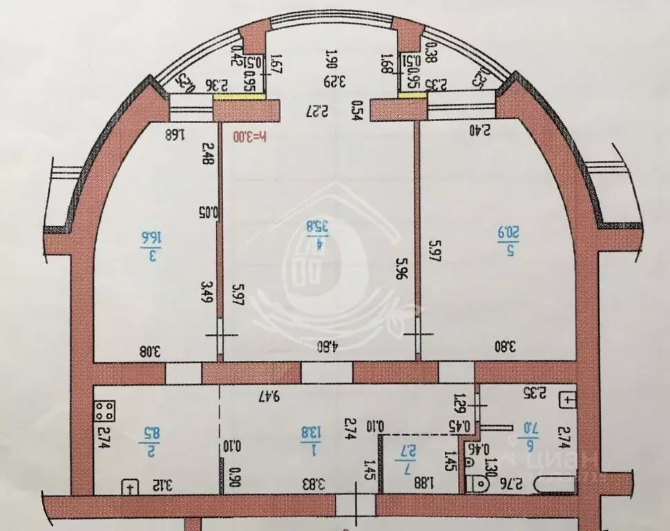 3-к кв. Алтайский край, Барнаул Молодежная ул., 3Б (105.3 м) - Фото 2