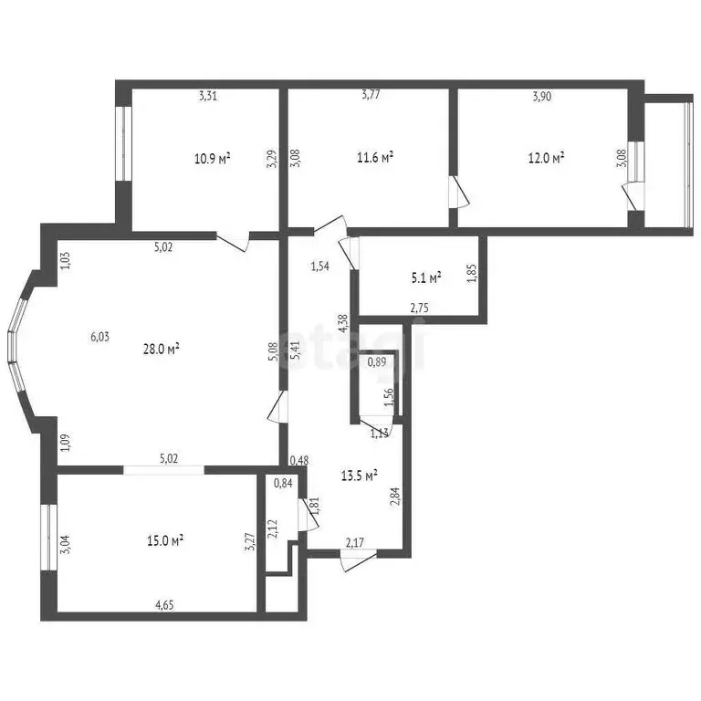 3-комнатная квартира: Кемерово, проспект Шахтёров, 70 (99 м) - Фото 0