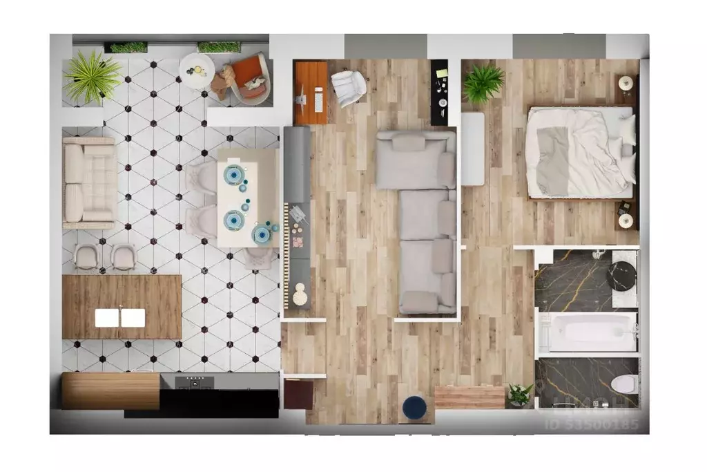 2-к кв. Волгоградская область, Волжский ул. 40 лет Победы, 16 (69.7 м) - Фото 1