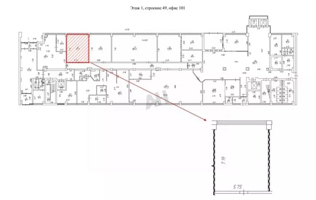 Офис в Москва Рязанский просп., 2С49 (49 м) - Фото 1