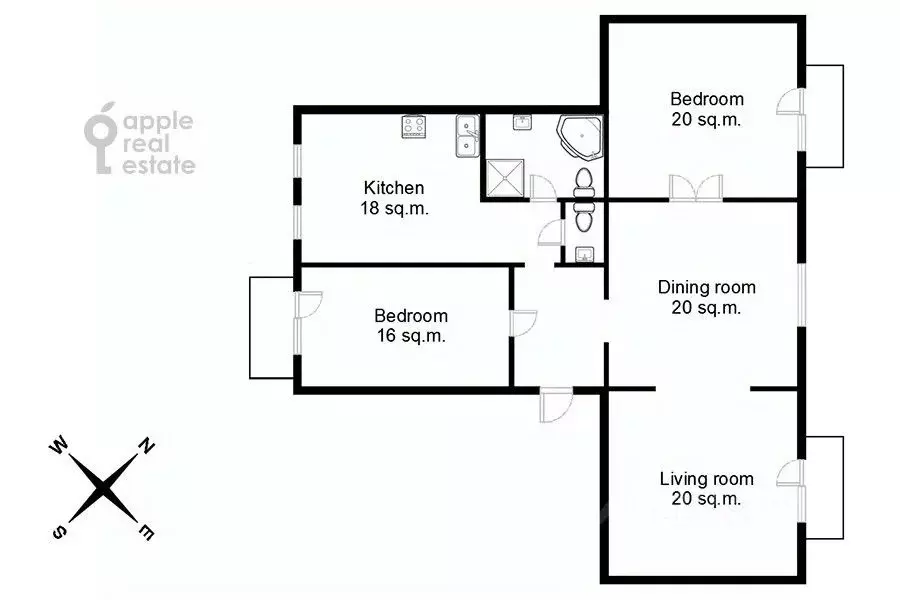 4-к кв. Москва 1-я Тверская-Ямская ул., 11 (110.0 м) - Фото 2