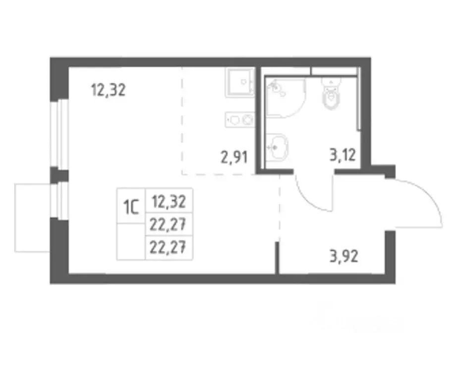 Студия Московская область, Мытищи пер. 1-й Стрелковый, 1 (25.0 м) - Фото 2