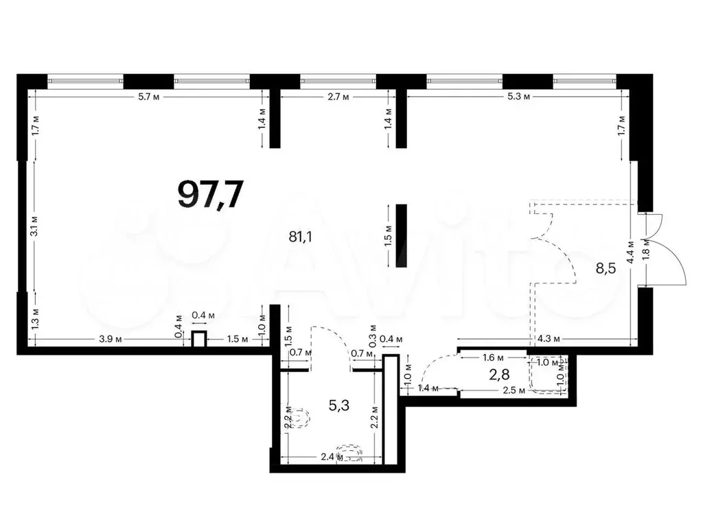 Продам помещение свободного назначения, 97.7 м - Фото 0