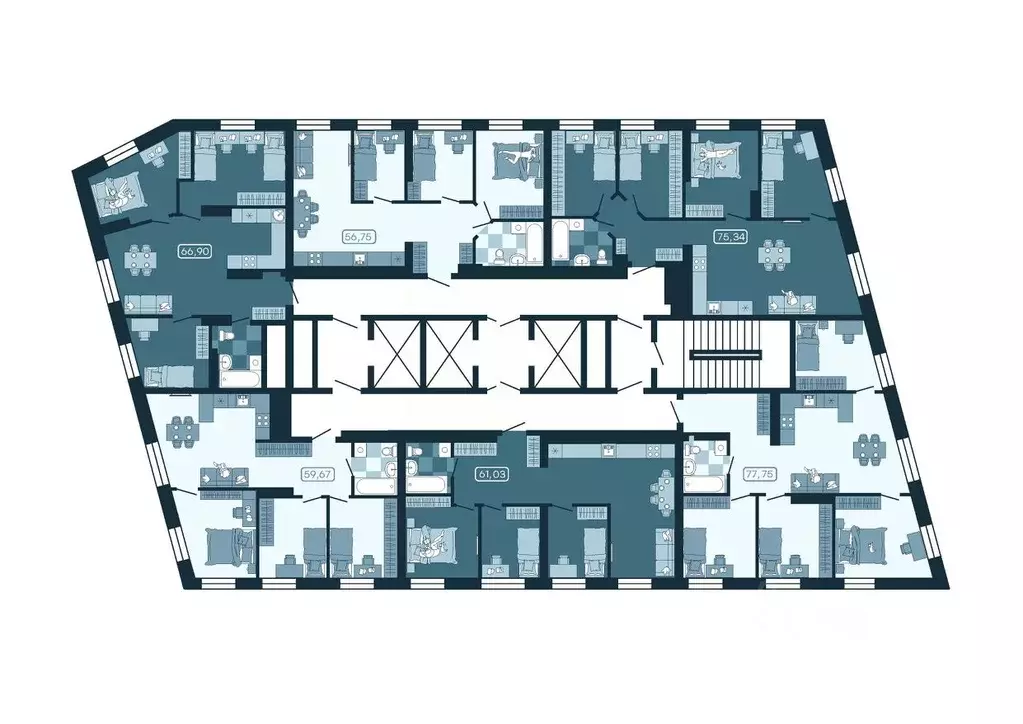 3-к кв. Приморский край, Владивосток ул. Борисенко (59.67 м) - Фото 2