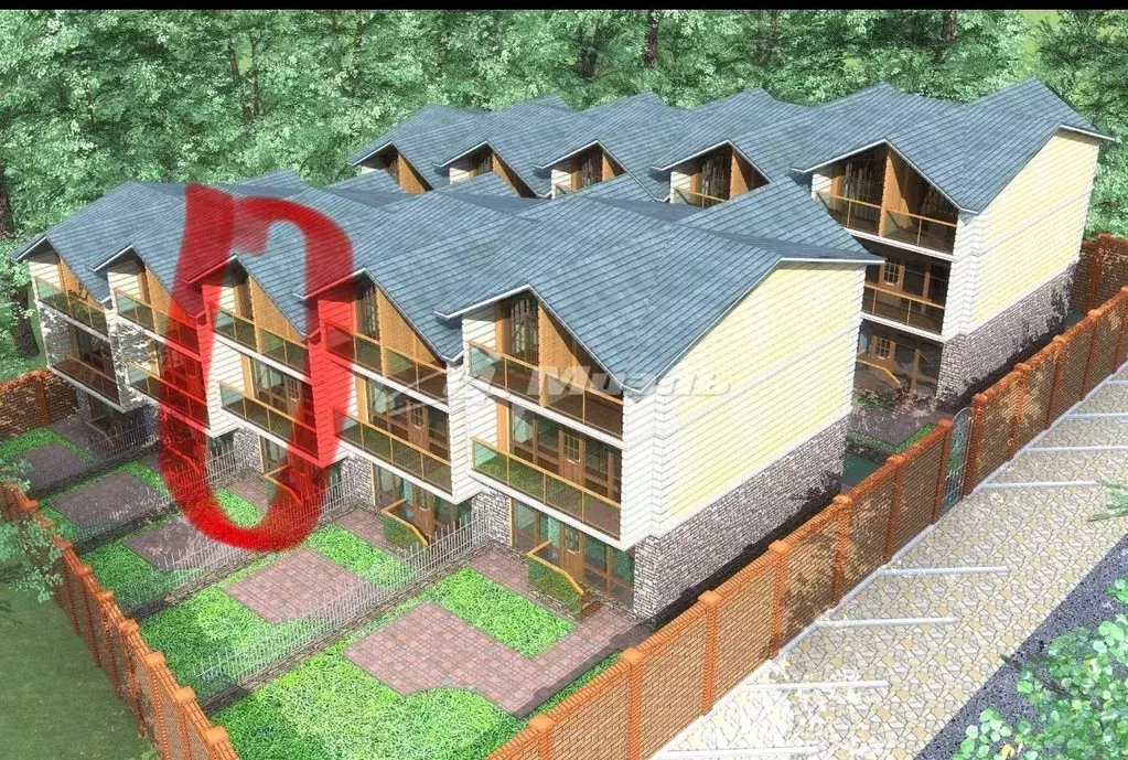 Таунхаус в Крым, Ялта уч23 (215 м) - Фото 1