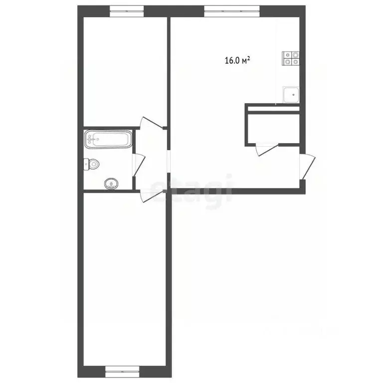 3-к кв. Челябинская область, Челябинский городской округ, пос. ... - Фото 2