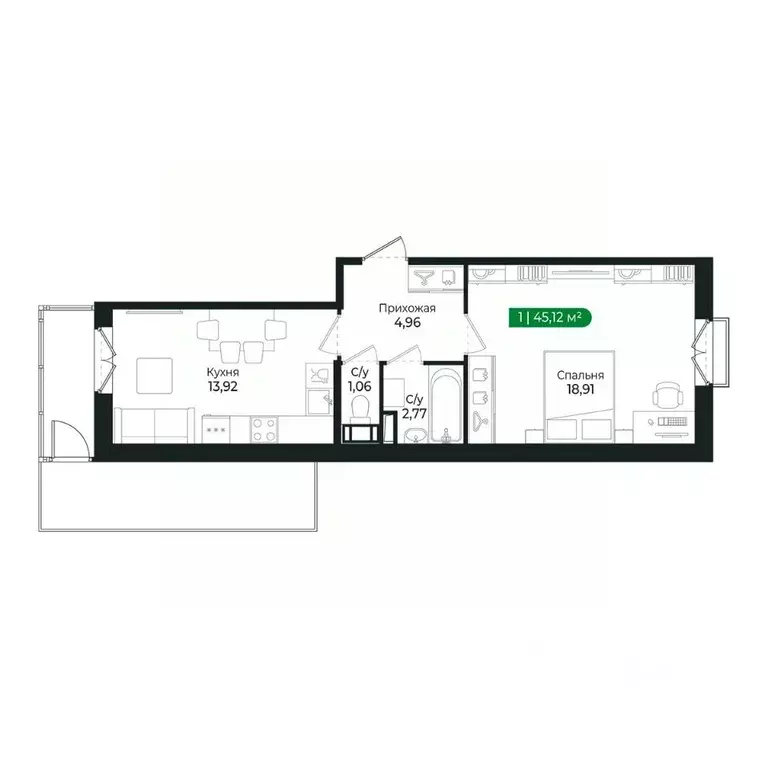 1-к кв. Ленинградская область, Сертолово Всеволожский район, ... - Фото 2