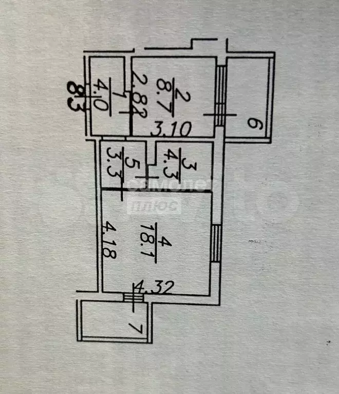 1-к. квартира, 38,4 м, 1/9 эт. - Фото 0