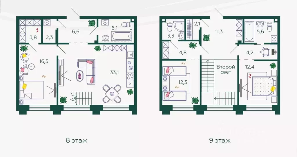 3-к кв. Москва наб. Марка Шагала, 11к2 (124.0 м) - Фото 0