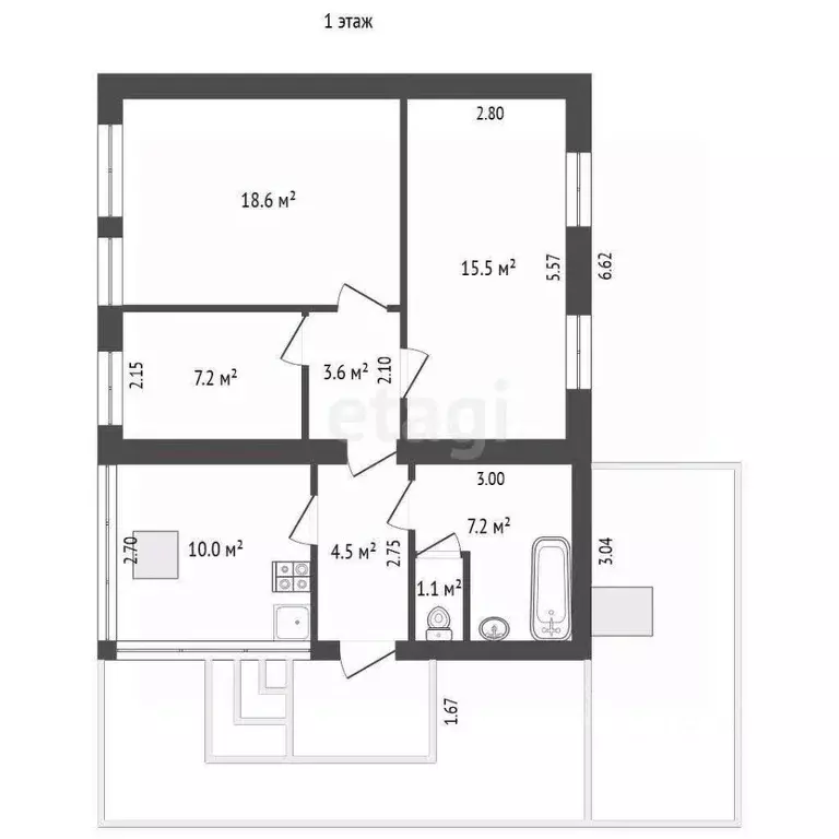 Дом в Крым, Белогорск ул. Киевская, 4 (89 м) - Фото 1