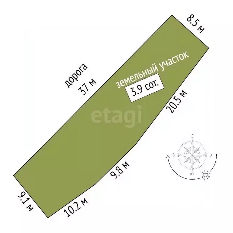 Участок в Чувашия, Чебоксары ул. 4-я Ермака (3.92 сот.) - Фото 1