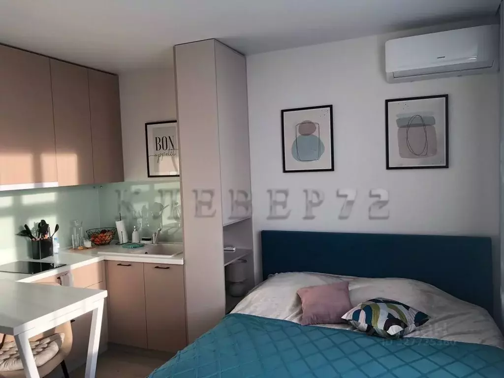 Студия Тюменская область, Тюмень ул. Первооткрывателей, 2 (24.0 м) - Фото 1