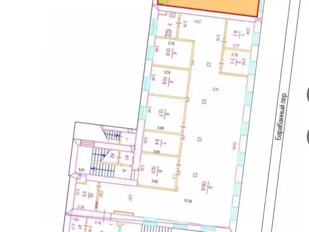 Торговая площадь в Москва Большая Семеновская ул., 23А (50 м) - Фото 2