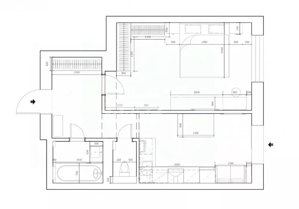 1-к кв. Пензенская область, Пенза ул. Антонова, 56 (48.0 м) - Фото 1
