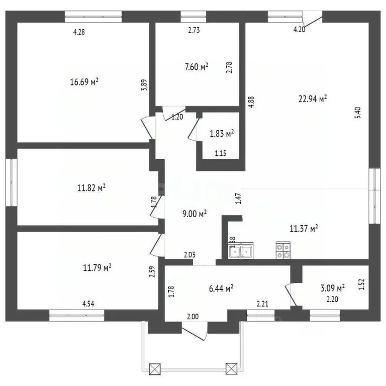 Дом в Башкортостан, Стерлитамакский район, Казадаевский сельсовет, с. ... - Фото 1