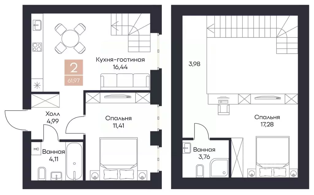 2-к кв. Рязанская область, Рязанский район, Полянское с/пос, с. Поляны ... - Фото 0