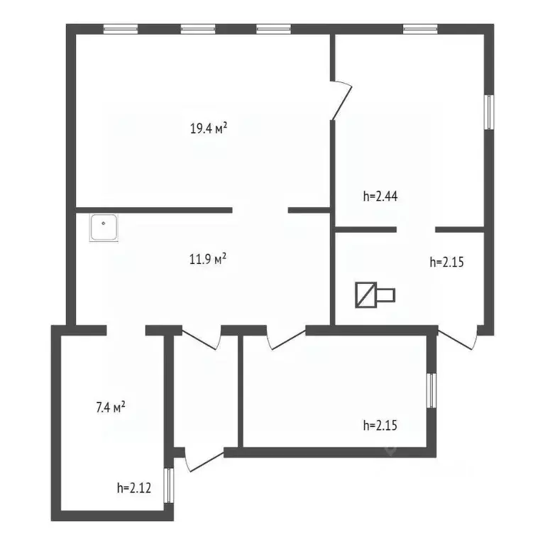 Дом в Красноярский край, Красноярск ул. Марии Ульяновой (68 м) - Фото 2