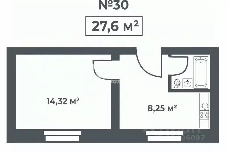 1-к кв. Челябинская область, Чебаркульский муниципальный округ, д. ... - Фото 2