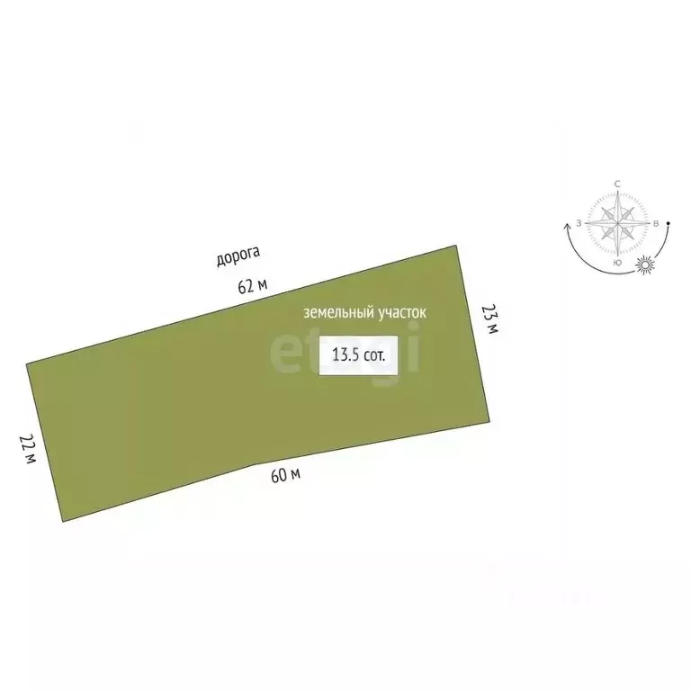 Участок в Мордовия, Лямбирский район, Берсеневское с/пос, с. Татарская ... - Фото 2