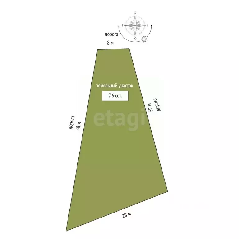 Участок в Мордовия, Саранск Охотник СНТ, проезд 5-й (7.6 сот.) - Фото 1