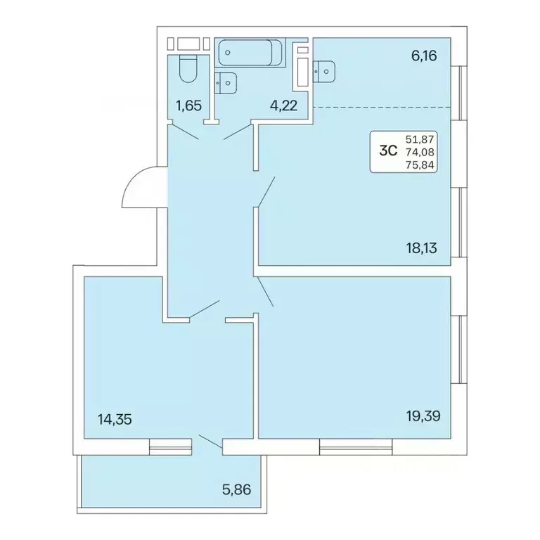 3-к кв. Новосибирская область, Новосибирск Большевистская ул., 32/1 ... - Фото 0