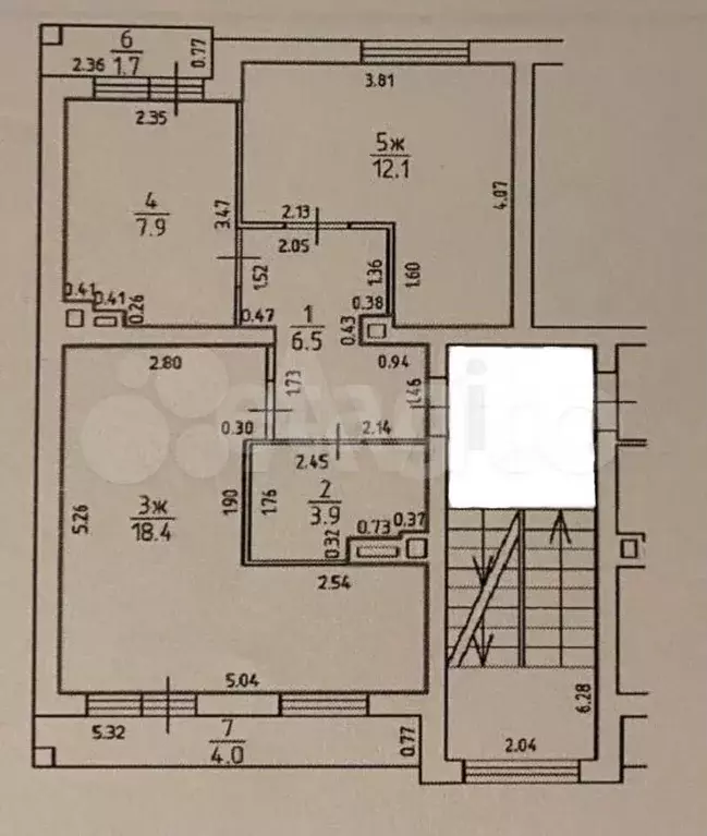 2-к. квартира, 48,8 м, 3/3 эт. - Фото 0