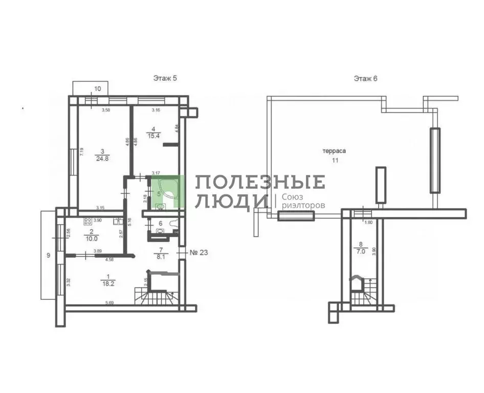 3-комнатная квартира: Вологда, Огородный переулок, 7 (99.4 м) - Фото 1