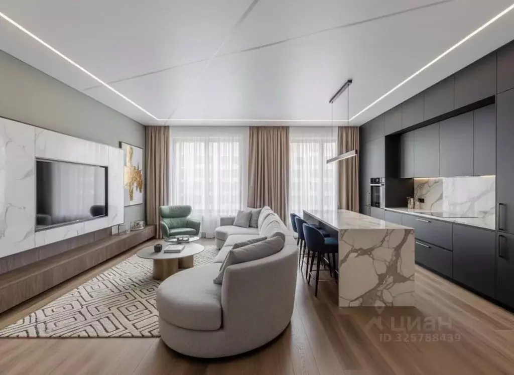 3-к кв. Санкт-Петербург Петровский просп., 26к2 (105.0 м) - Фото 0