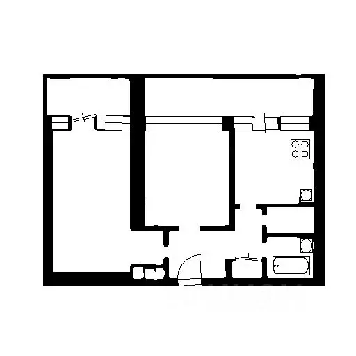 2-к кв. Москва Славянский бул., 7К1 (45.0 м) - Фото 1