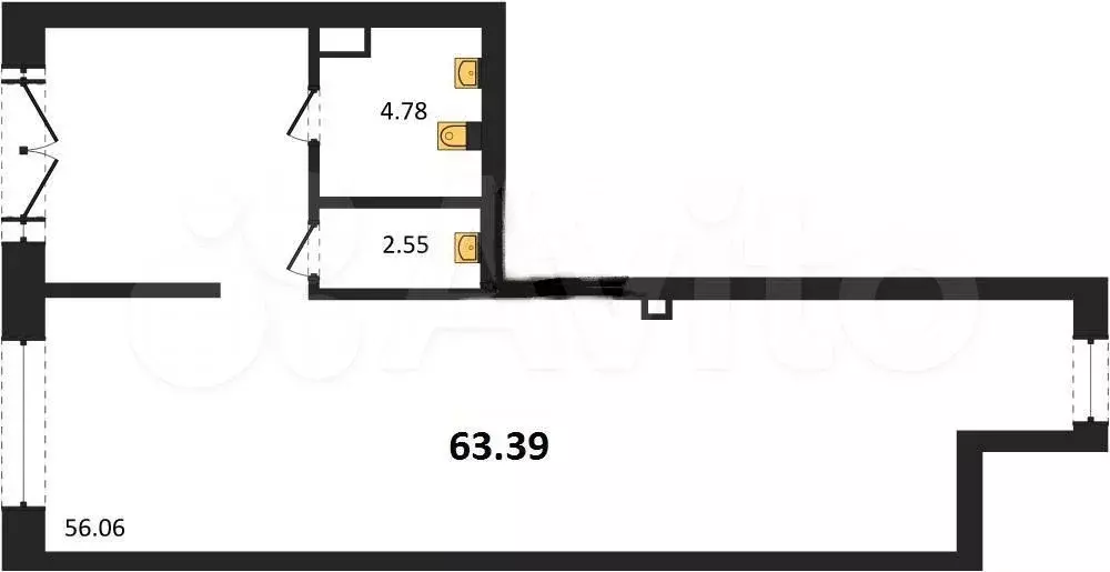 Продажа помещения свободного назначения 63 м2 - Фото 0