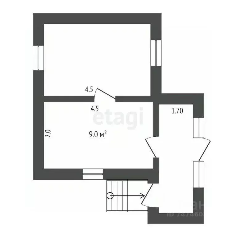 Дом в Крым, Черноморское пгт, Геолог СНТ 71 (57 м) - Фото 2