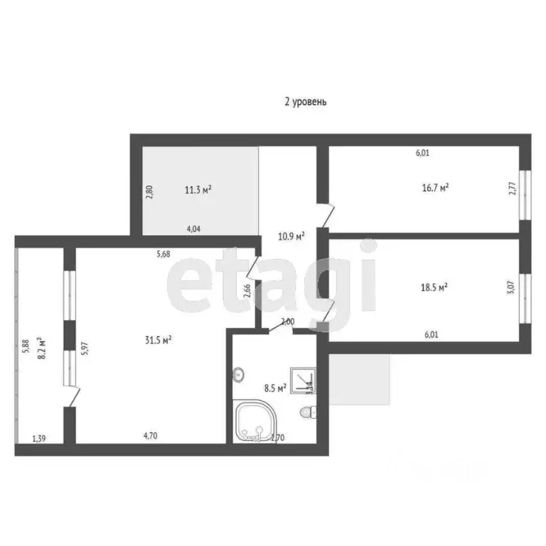 4-к кв. Саха (Якутия), Якутск ул. Бестужева-Марлинского, 1/2 (199.2 м) - Фото 2
