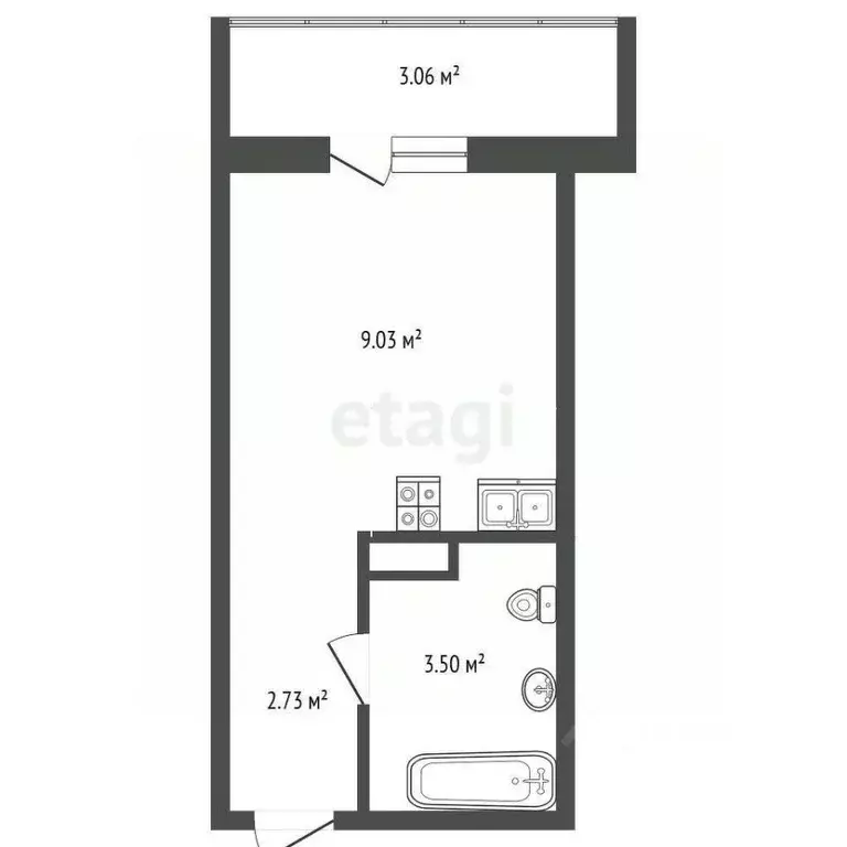 Студия Тюменская область, Тюмень Интернациональная ул., 199к4 (15.9 м) - Фото 2
