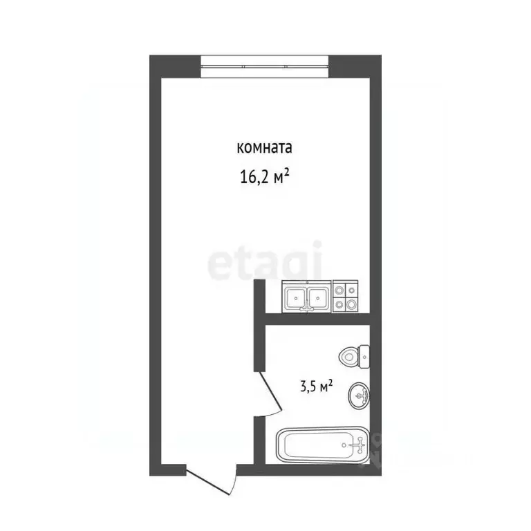 Студия Пермский край, Пермский муниципальный округ, с. Фролы ул. ... - Фото 2