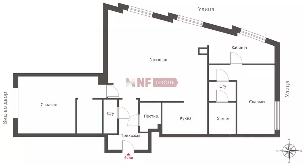 Квартира, 3 комнаты, 146.3 м - Фото 2