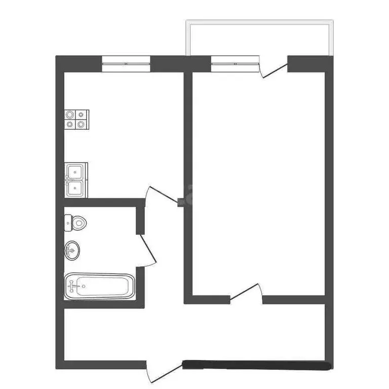 1-комнатная квартира: Вологда, микрорайон Прилуки, улица Строителей, 3 ... - Фото 0